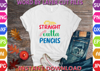 Straight Outta Pencils, Hello Back to School svg, First day of School svg, Back to School bundle svg, Bundle of 6 Back to School svg, Back