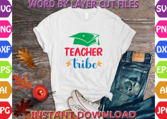 Teacher Tribe2, Hello Back to School svg, First day of School svg, Back to School bundle svg, Bundle of 6 Back to School svg, Back To School t shirt designs for sale