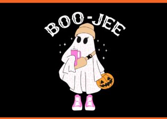 Boo-Jee Ghost Coffee Halloween PNG t shirt template