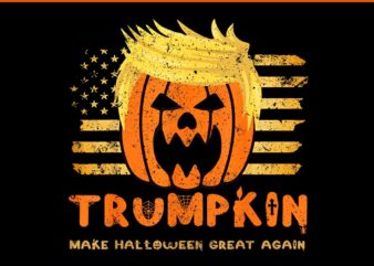 Trumpkin Make Halloween Great Again Funny Trump PNG t shirt designs for sale