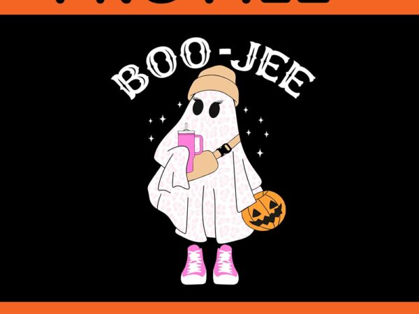 Boo-jee ghost coffee halloween png t shirt template