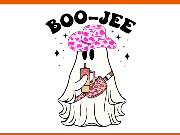 Boujee boo jee spooky ghost pink halloween leopard png t shirt template