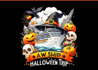 Cruise Squad Happy Halloween Spooky Aw Ship PNG t shirt vector file