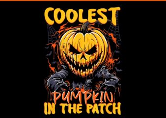 Coolest Pumpkin In The Patch Halloween PNG