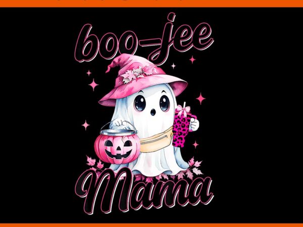 Boo-jee mama pink ghost halloween png t shirt template