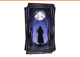 Marvel Agatha All Along Disney Agatha Harkness Tarot Card PNG t shirt designs for sale