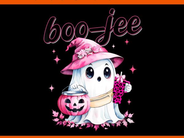 Bou-jee spooky ghost pink halloween pumpkin png t shirt template