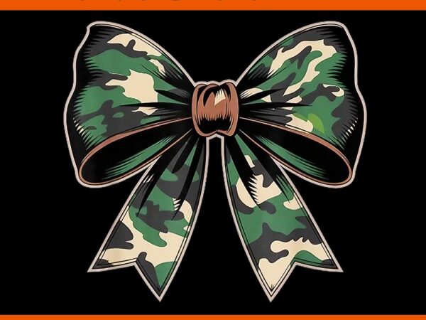 Camouflage old camo coquette bow png t shirt vector file