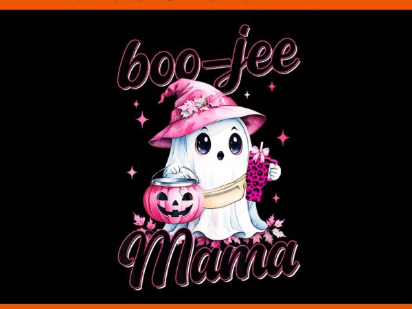 Bou-jee mama spooky ghost pink halloween pumpkin png t shirt template