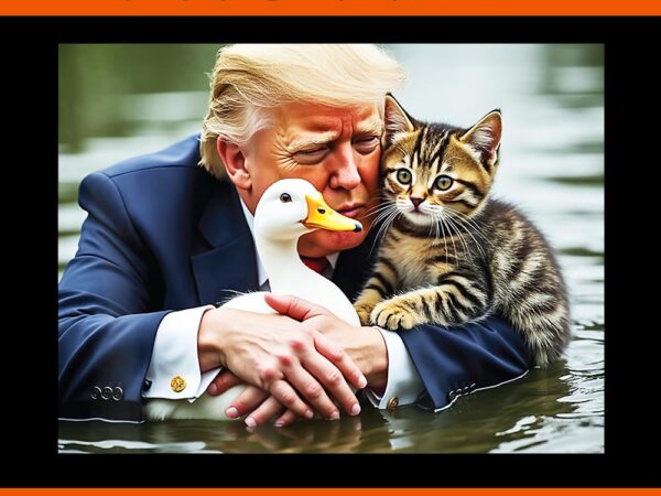 Trump cat and duck memes christmas halloween vote png t shirt designs for sale