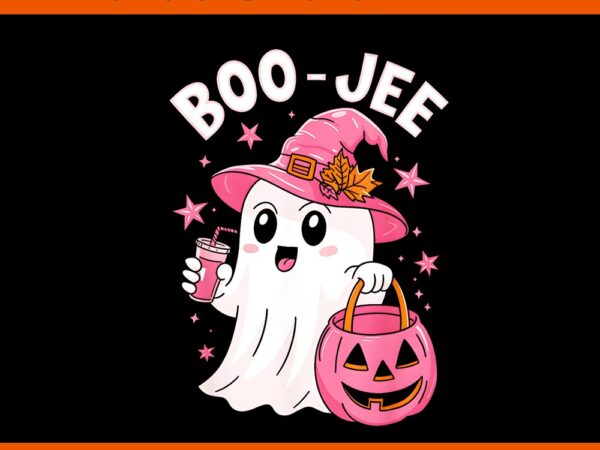 Boujee boo jee spooky ghost pink halloween pumpkin png t shirt template