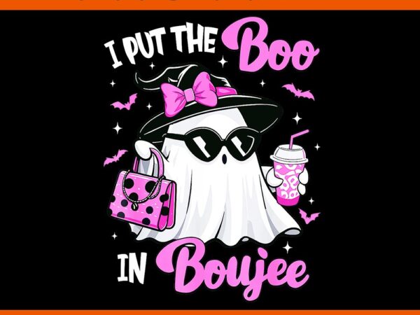 I put the boo in boujee ghost pumpkin spice halloween png t shirt design for sale