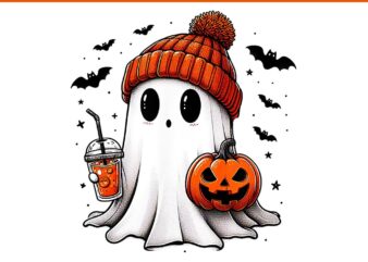 Bougie Ghost Halloween PNG t shirt template