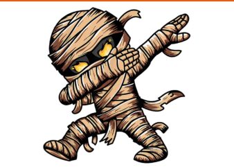 Dabbing Mummy Spooky Dab Dancing Halloween PNG