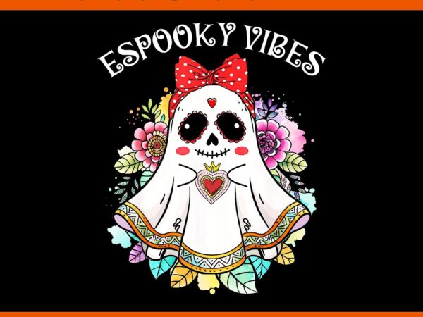 Espooky vibes maestra halloween spanish mexican teacher png vector clipart