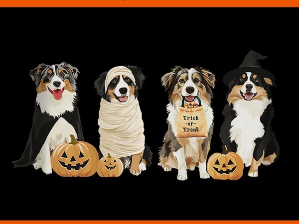 Australian shepherd halloween png t shirt vector