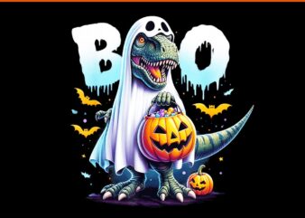 Riding Dinosaur T rex Happy Halloween Pumpkin PNG t shirt design online