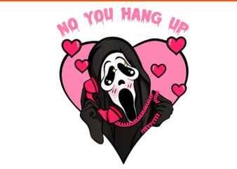 No You Hang Up Ghost Calling Halloween PNG T shirt vector artwork