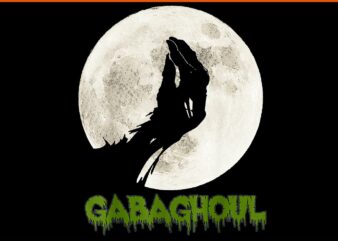 Gabaghoul Hand Moon Halloween PNG t shirt design template