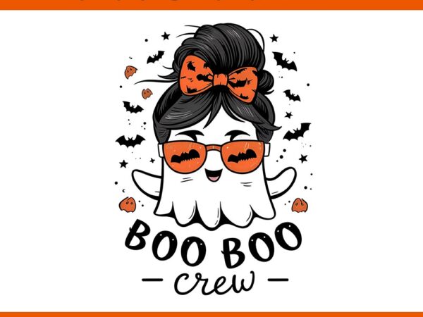 Boo boo crew halloween png t shirt template