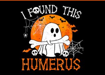 I Found This Humerus Boo Ghost Halloween PNG t shirt design for sale