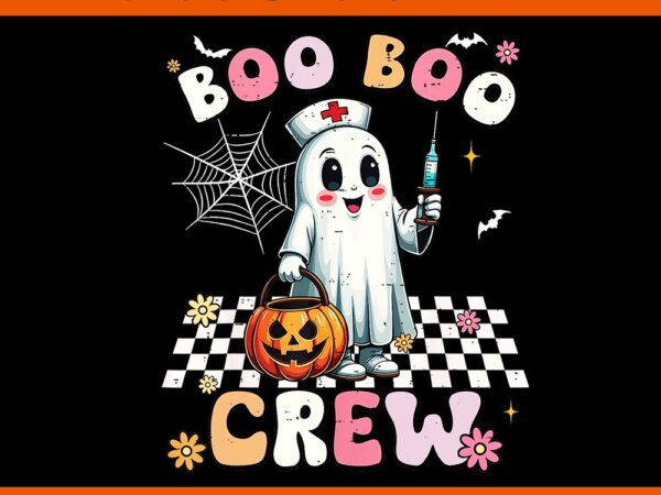 Boo boo crew halloween ghost nurse png t shirt template