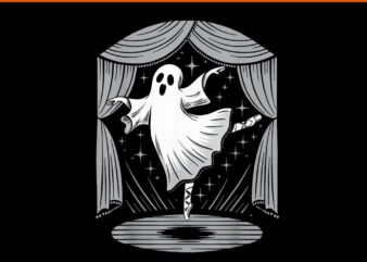 Ballet Ghost Halloween PNG, Ballet Dancer Spooky Teacher Halloween PNG