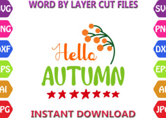 Hello autumn, Autumn svg bundle, Pumpkin svg bundle, Fall SVG Bundle , Autumn SVG File, Pumpkin SVG File, Seasonal, Cricut, Silhouette, graphic t shirt