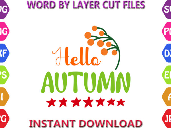 Hello autumn, autumn svg bundle, pumpkin svg bundle, fall svg bundle , autumn svg file, pumpkin svg file, seasonal, cricut, silhouette, graphic t shirt