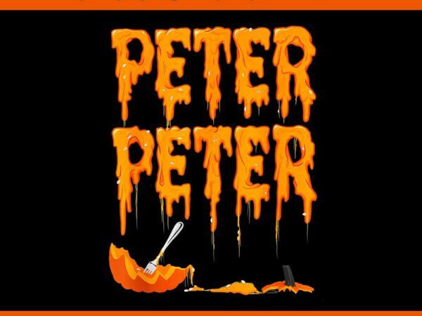 Peter pumpkin eater for couples matching halloween png t shirt illustration