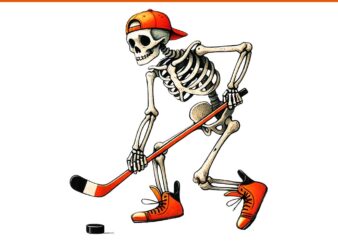 Skeleton Hockey Halloween Sport PNG