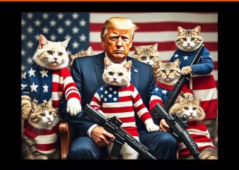 We’re Gonna Save The Cats Trump Vote 2024 America PNG