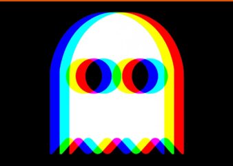 Ghost Trippy Vaporwave Halloween Techno Rave EDM Party PNG