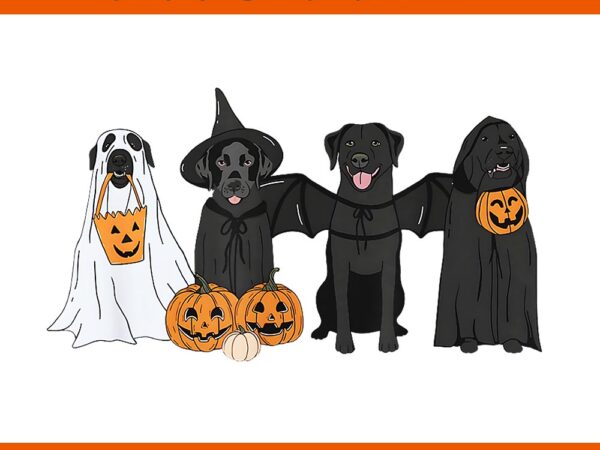 Black labrador halloween png t shirt template