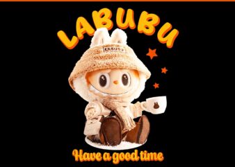 Cute Labubu Classic Pose PNG