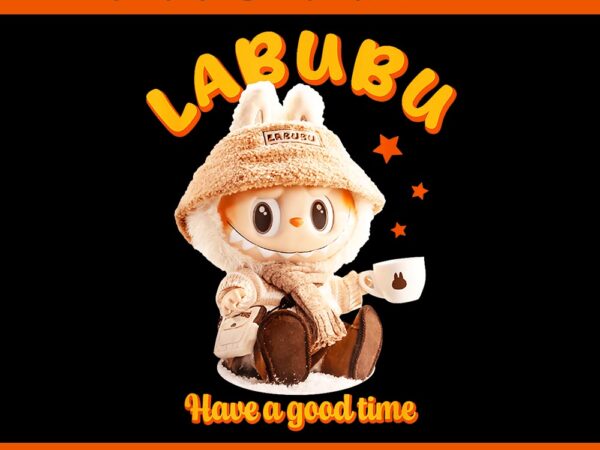 Cute labubu classic pose png t shirt vector file