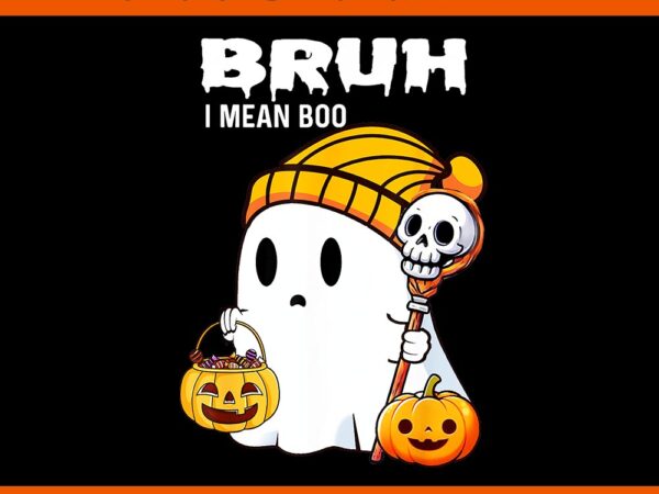 Halloween bruh ghost boo skull pumpkin png graphic t shirt