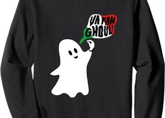 Va Fan Ghoul Ghost Italian Halloween Funny Costume Sweatshirt