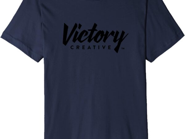 Victory creative official black brand logo premium t-shirt