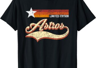 Vintage Astros Retro Style 70s 80s First Name T-Shirt