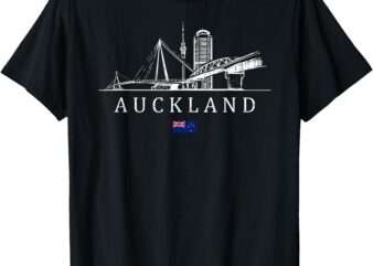 Vintage Auckland New Zealand Vacation _ New Zealand Lover T-Shirt