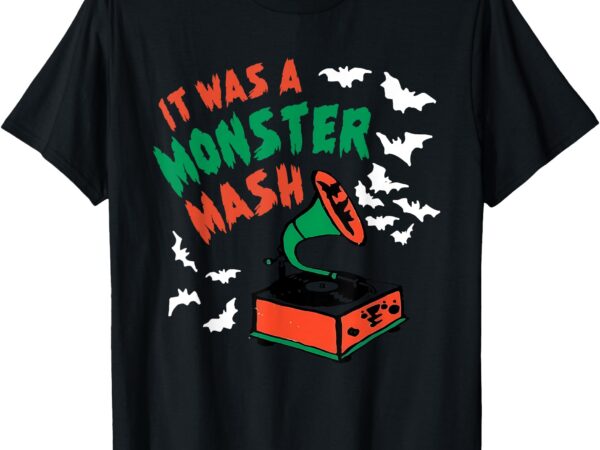 Vintage funny it was a monster mash dark humor halloween t-shirt