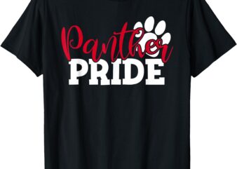 Vintage Panthers School Sports Name Spirit Back To School T-Shirt