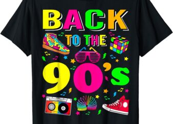 Vintage Retro Back To 90’s 1990s Cool Nineties Costume Party T-Shirt