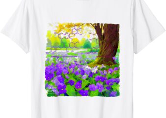 Violet Flowers Anthocyanin Pigment T-Shirt