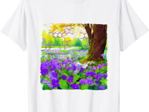 Violet flowers anthocyanin pigment t-shirt