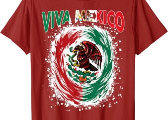 Viva Mexico Flag Mexican Independence Day Kids Boys Girls T-Shirt