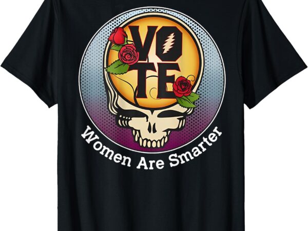 Vote women are smarter (on back) t-shirt