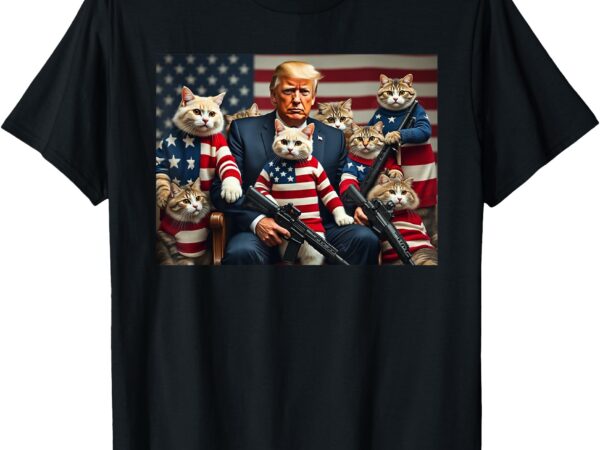 We’re gonna save the cats funny trump vote 2024 america t-shirt