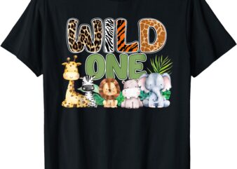 Wild One 1st Birthday Safari Family Matching T-Shirt